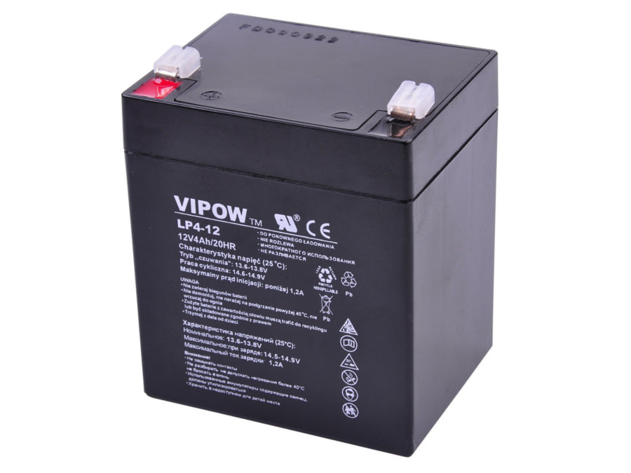Batterie gel sans entretien Vipow 12V 4Ah pour UPS