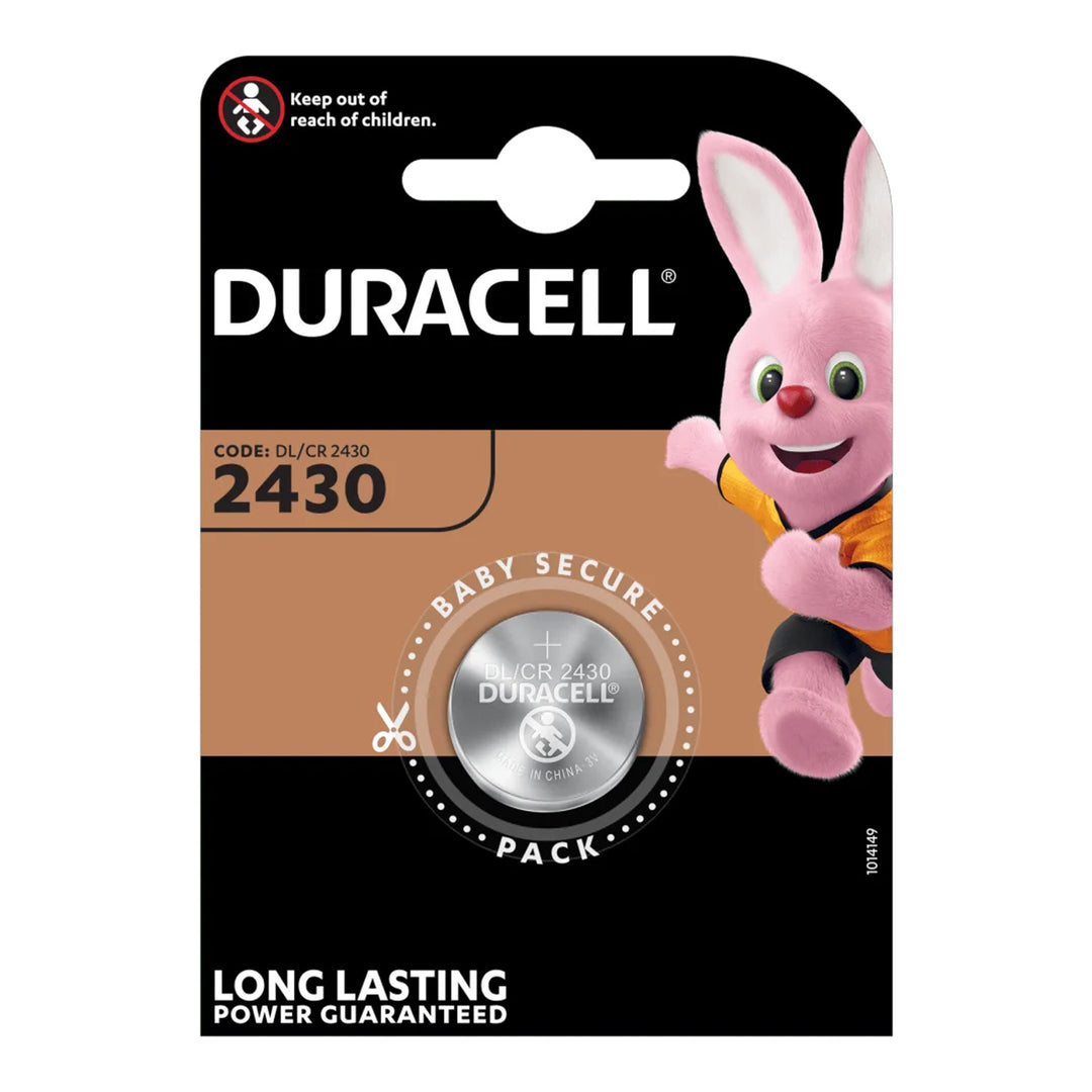 Duracell CR2430 3V Lithiumbatterij 24,5 mm diameter 3 mm hoogte