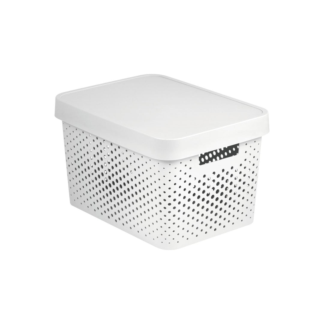 Conteneur ajouré Curver, polyvalent, avec couvercle, blanc, 17l, Infinity