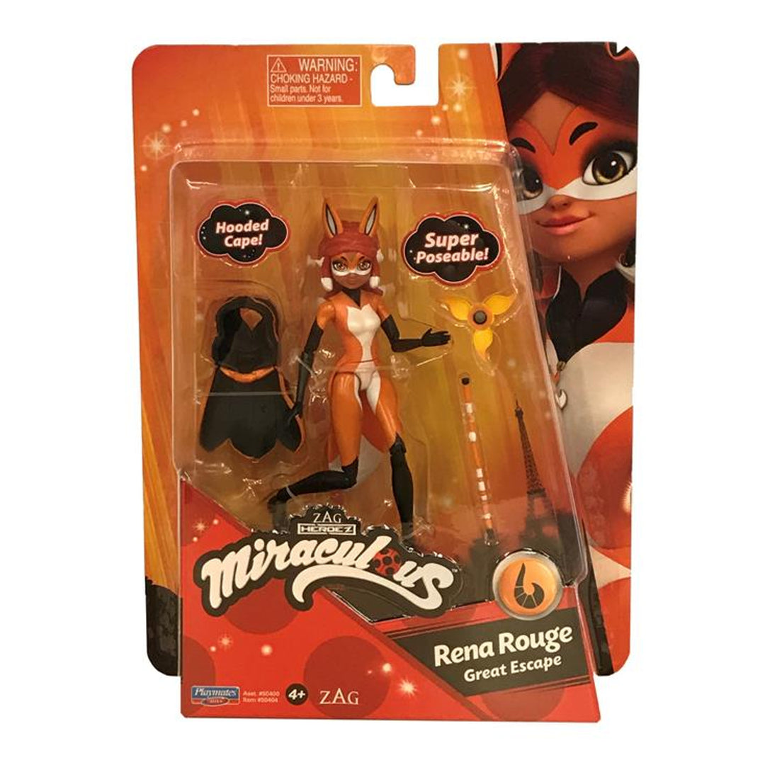 Rena Rouge Miraculous Figure: Lady Bug en Cat Noir-figuur