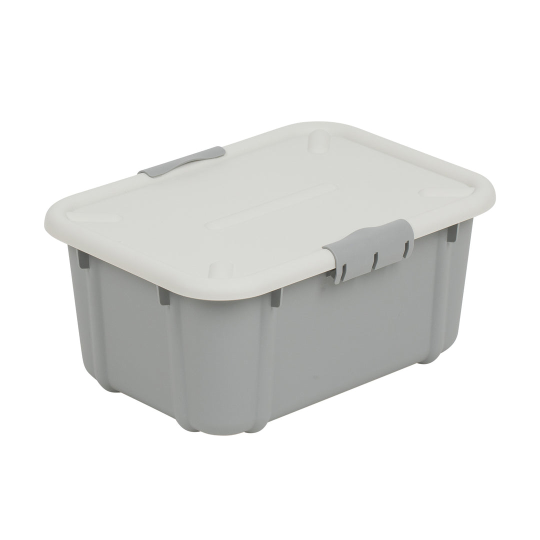 BranQ Velur 8L conteneur de stockage avec couvercle gris clair