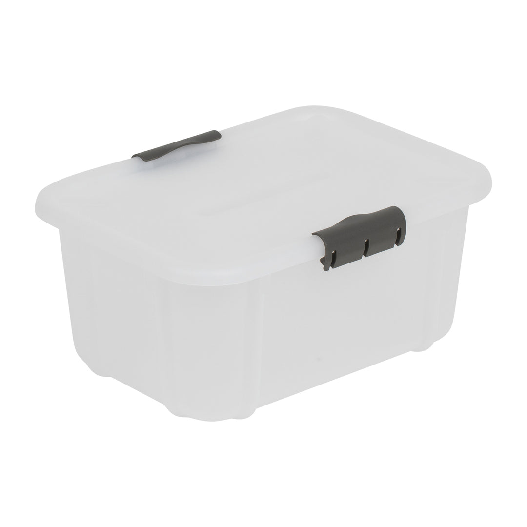 Conteneur de stockage BranQ Velur 8L avec couvercle - transparent