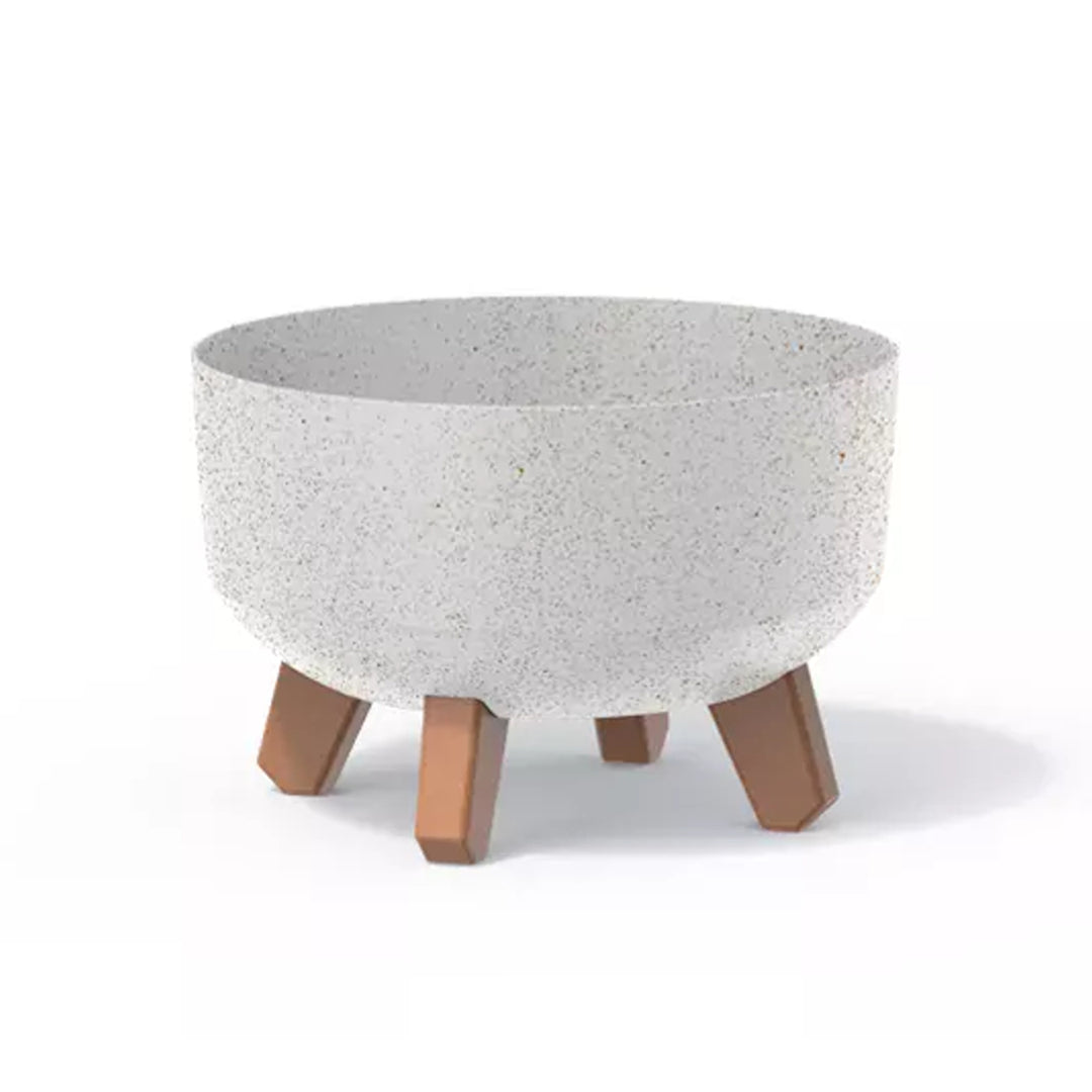Pot de fleurs Prosperplast Gracia Low Eco Wood DGRL240LW-S449W - Blanc ECO 3,8 L