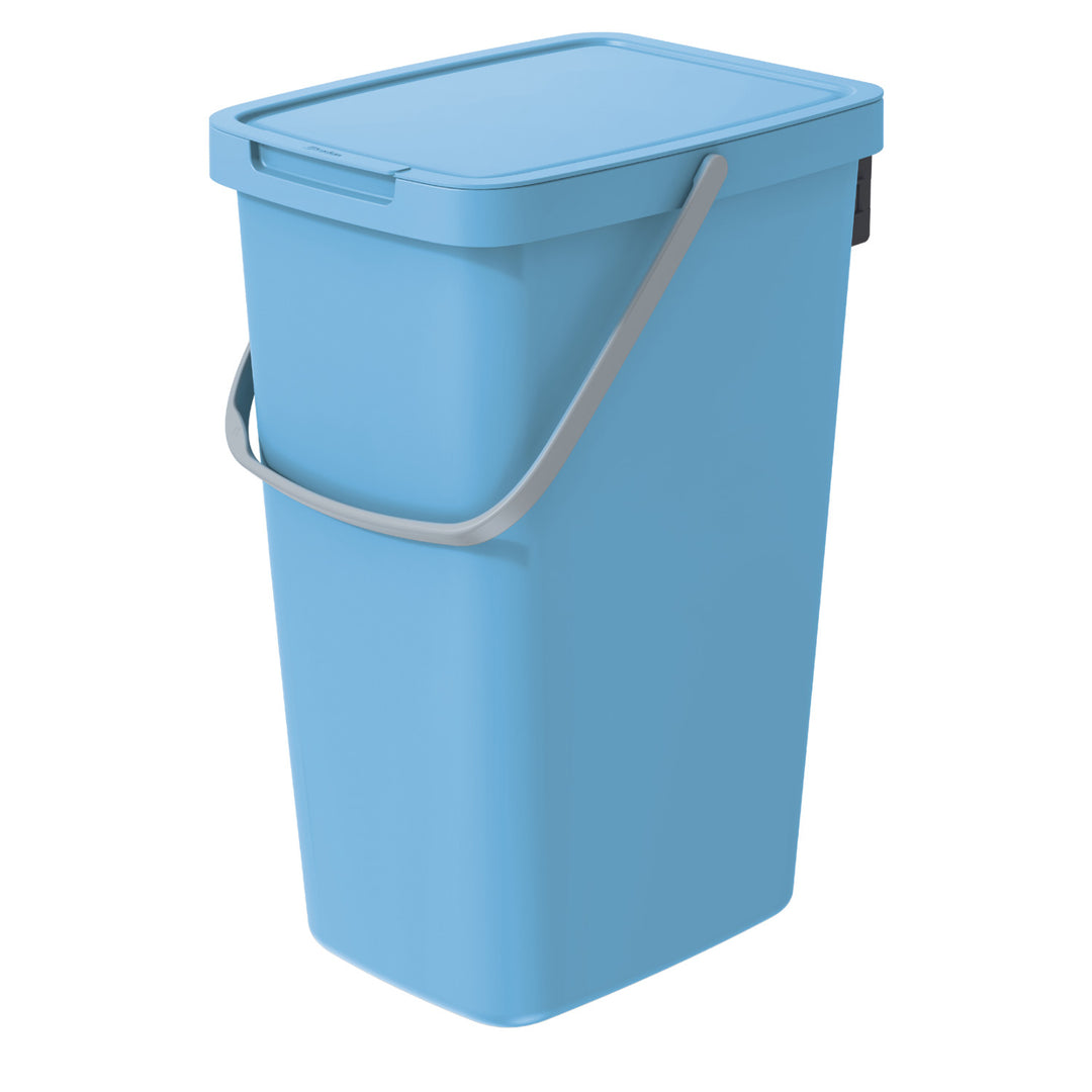 Poubelle de tri 20l Keden Systema Q couleur bleu clair