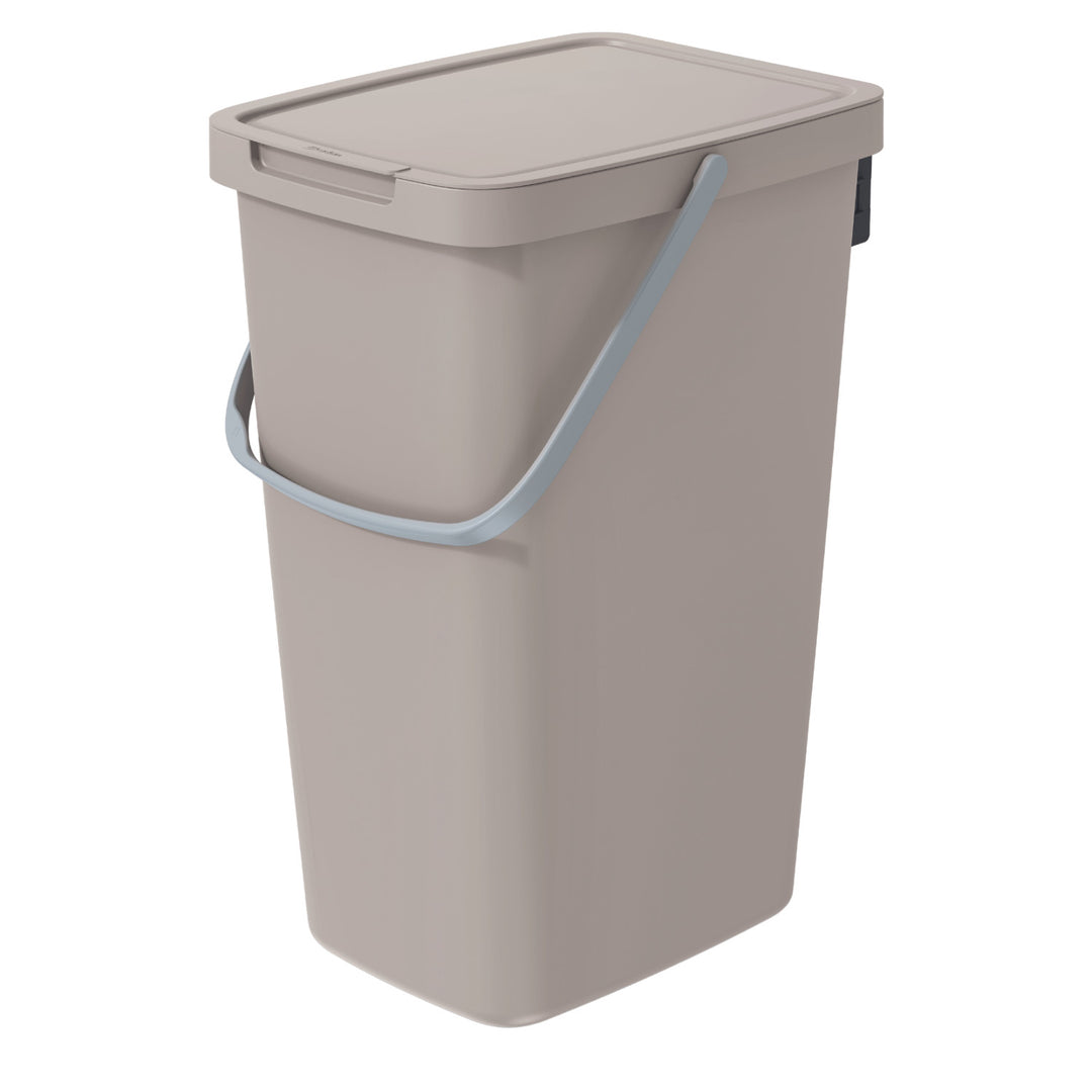 Poubelle de tri 20l Keden Systema Q couleur brun clair