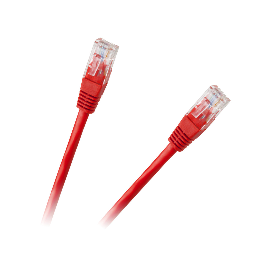 Câble de raccordement UTP 8c 0.5m CCA rouge pour réseau KPO2779B-0.5