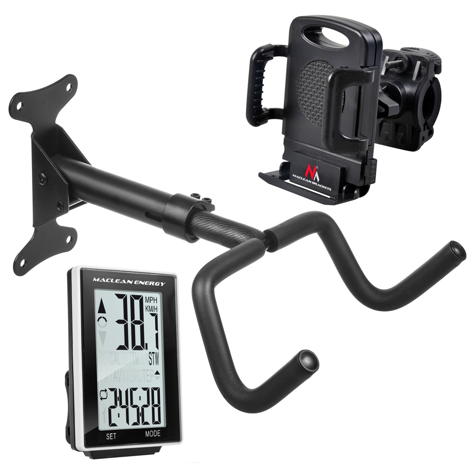 Support mural pour vélo, pliable, avec rembourrage super doux, télescopique et rotatif, suspension jusqu'à 30 kg, pour VTT, vélo de route, vélo électrique
