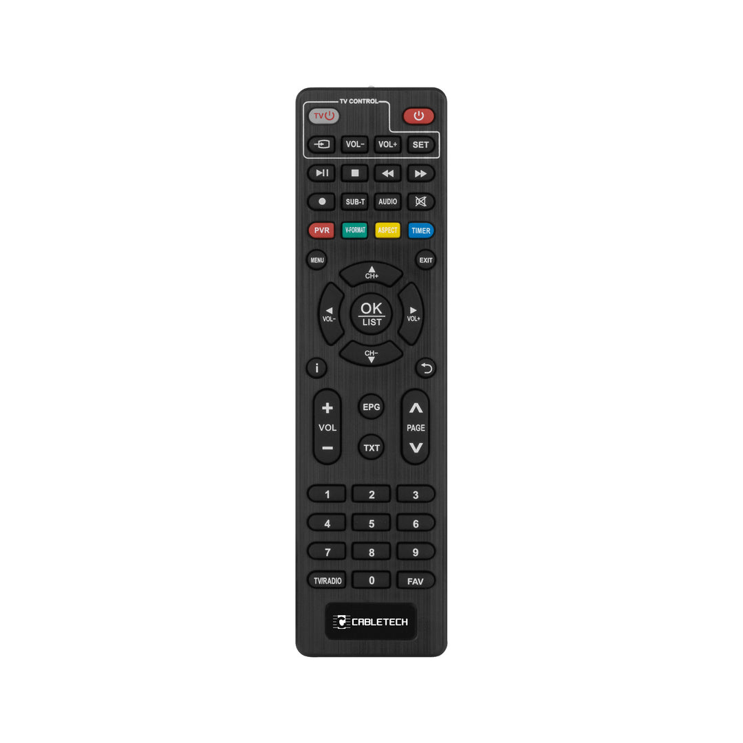 Cabletech télécommande pour tuner décodeur DVB-T URZ0338 URZ0338A, PIL0354