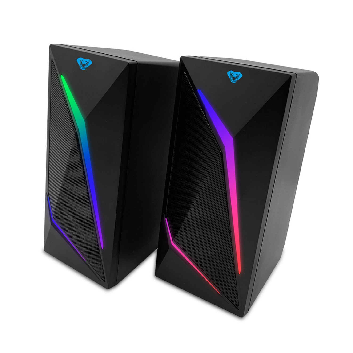 Enceintes Gaming Media-Tech COBRA PRO URION Bluetooth LED - 2.0, 8W RMS, Lumière RGB