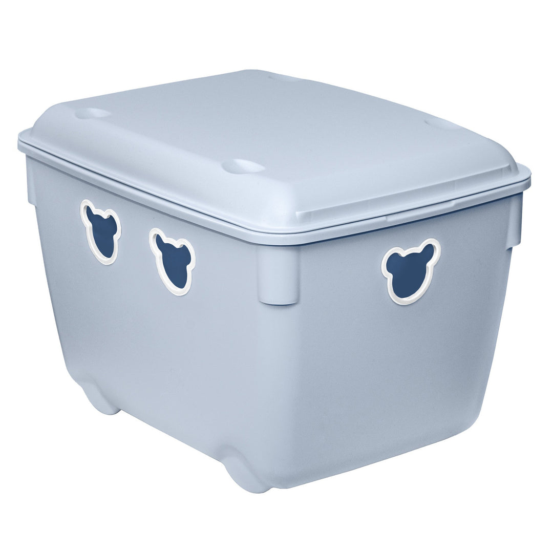 Bac à jouets Branq, 40l, durable, bleu, Bear