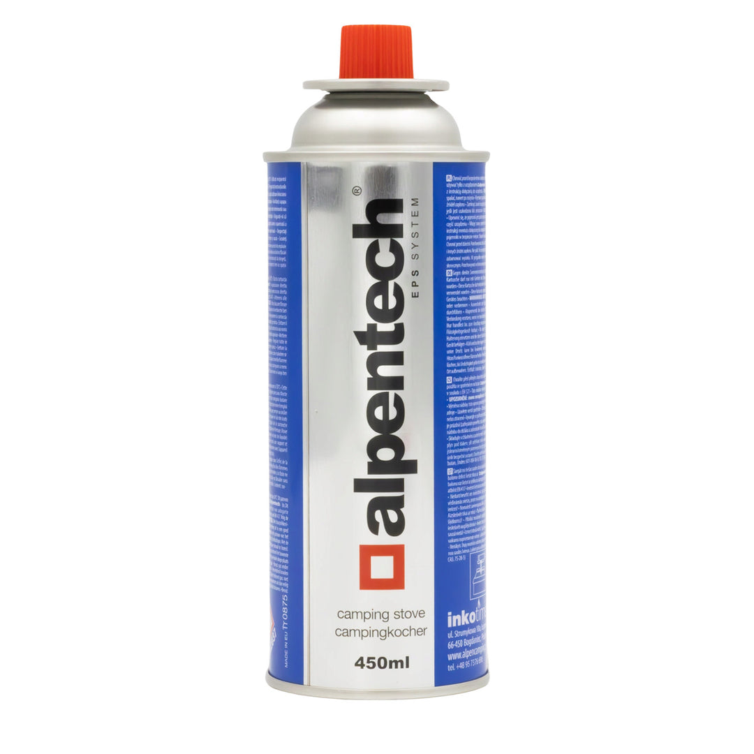 Cartouche de gaz Alpentech 450ml, conforme à la norme EN417, isobutane, système EPS, IK301