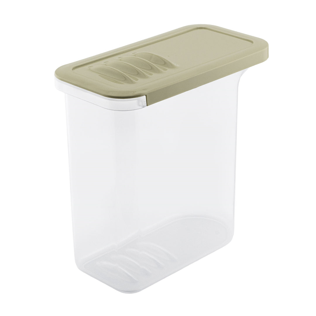 Récipient alimentaire BranQ, 1,5l, transparent, couvercle vert olive, Shark
