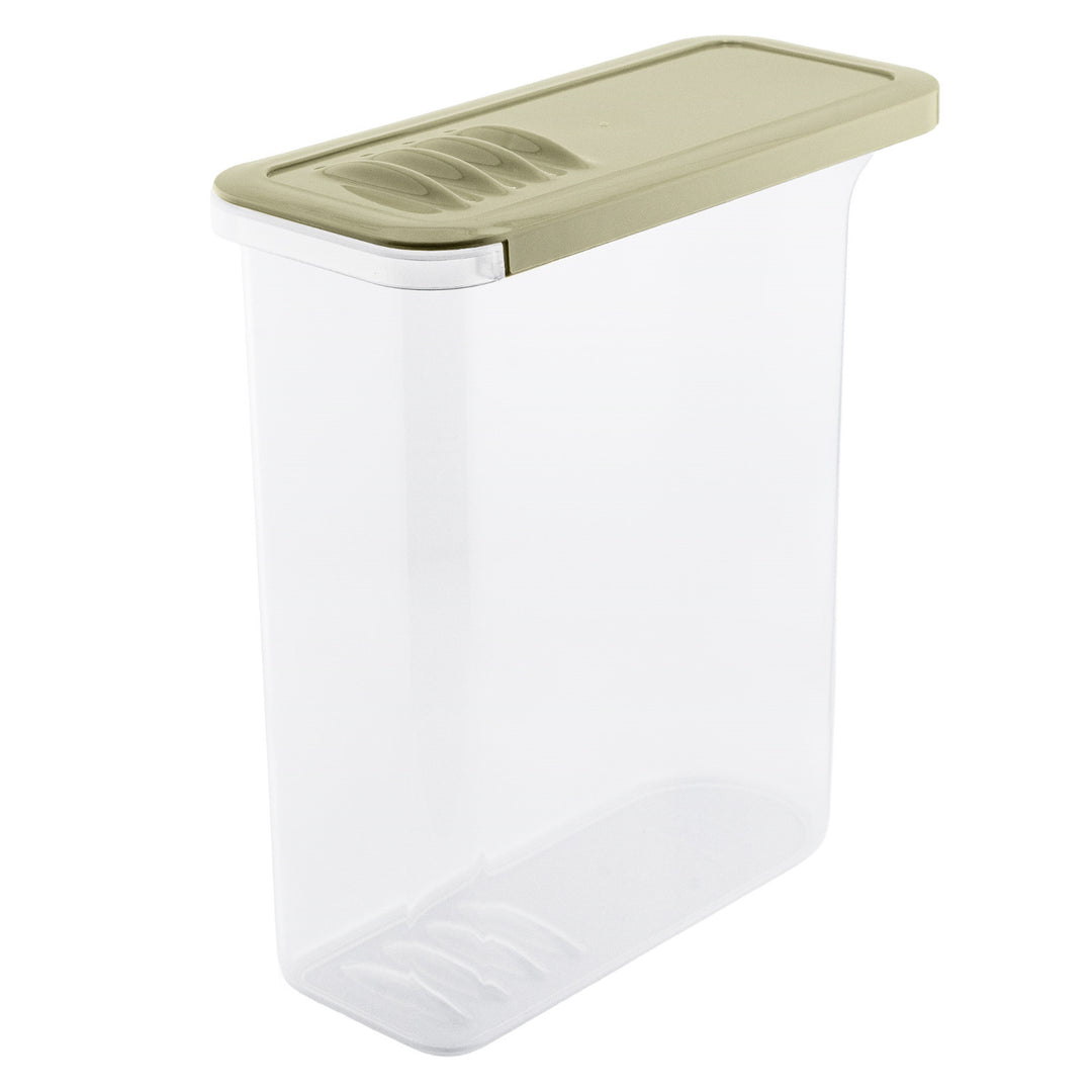 Récipient alimentaire BranQ, 2,5l, transparent, couvercle vert olive, Shark