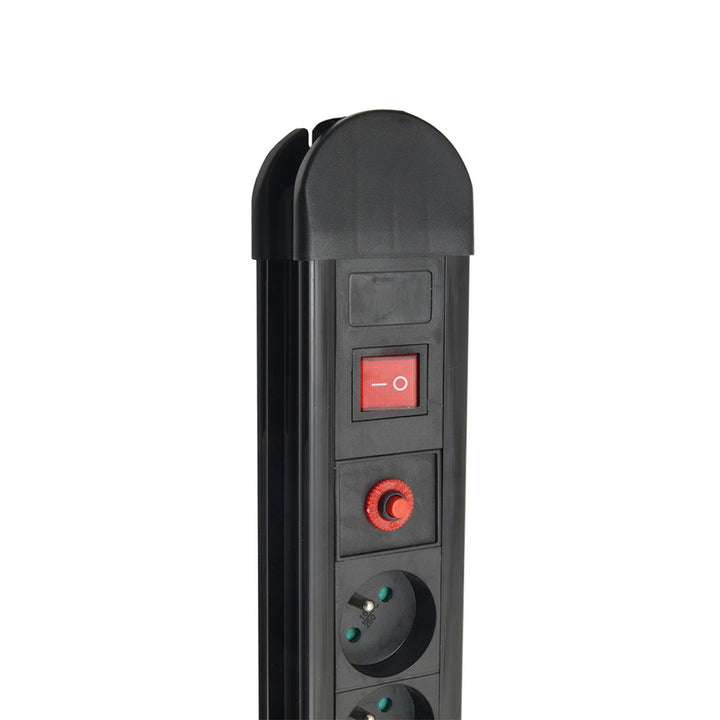 Multiprise Maclean, rallonge 10 prises, 2 interrupteurs, protection et signalisation de surcharge, 3680 W, MCE10