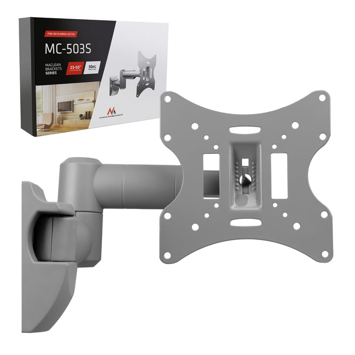 TV of monitor standaard 23-50" 30kg universeel zilver max vesa 200x200 Maclean MC-503