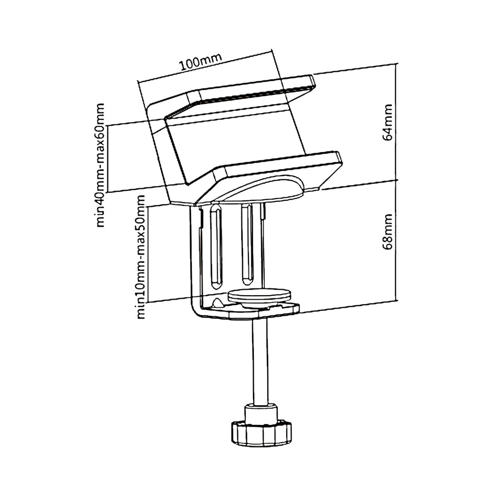 Universele Pinch-stekkerdooshouder / Maclean MC-808 universele organizer