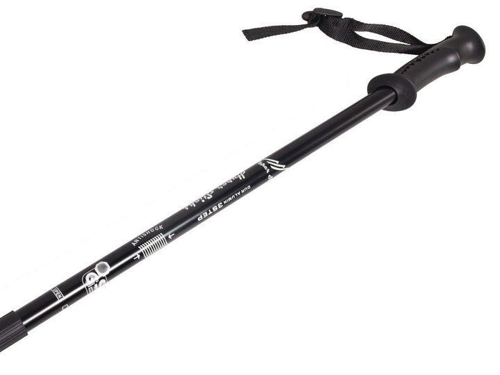 Aluminium nordic walking-stokken anti-shocksysteem 65-135cm EUROBATT zwarte kleur