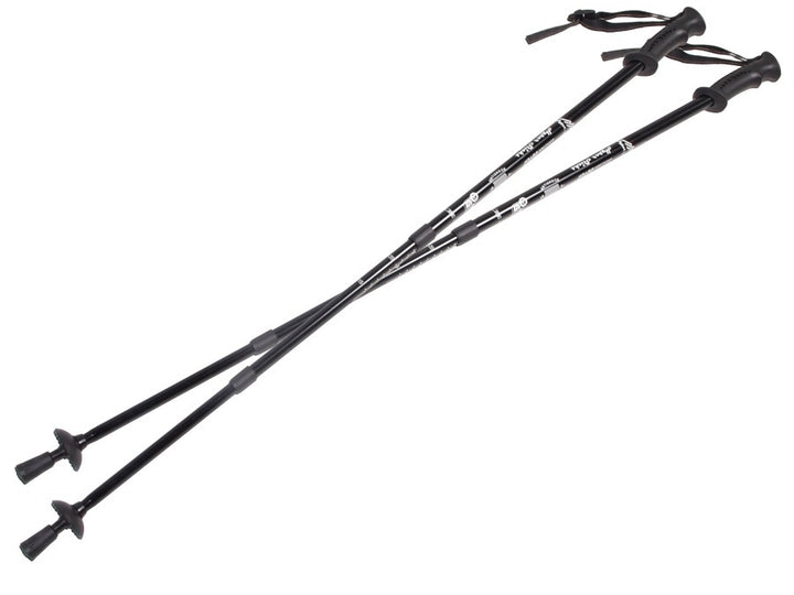 Aluminium nordic walking-stokken anti-shocksysteem 65-135cm EUROBATT zwarte kleur