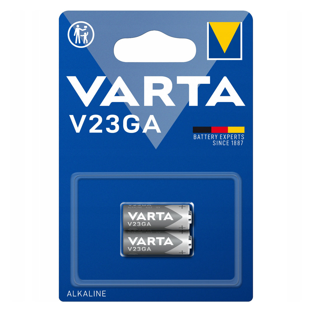 Pile alcaline 12 V Barta V23GA 23A pour télécommandes et alarmes - 2 pièces