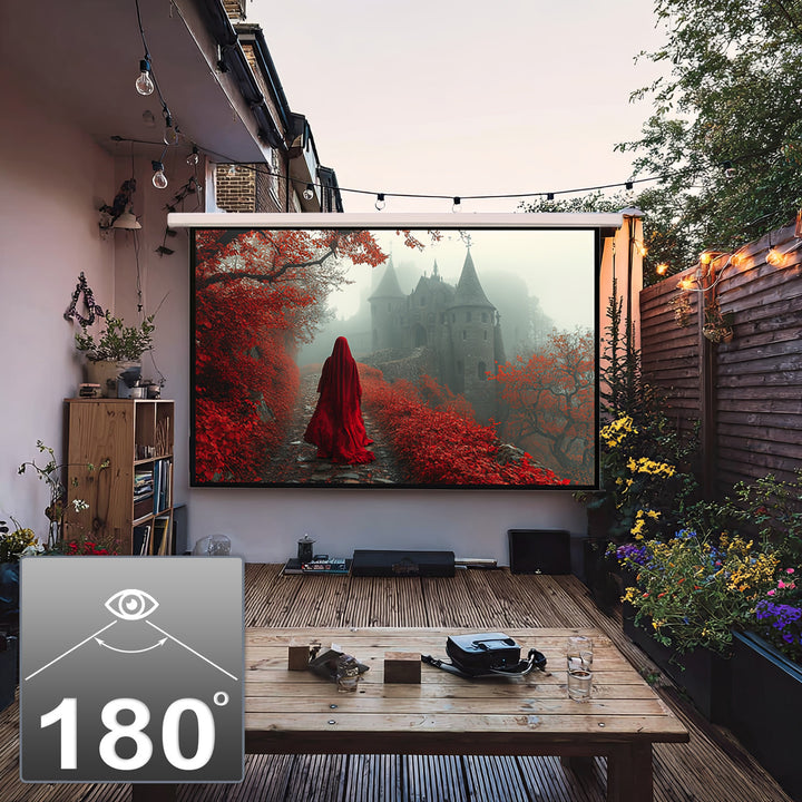 Op afstand bedienbaar elektrisch projectiescherm 135" 16:9 300x168 Maclean MC-561