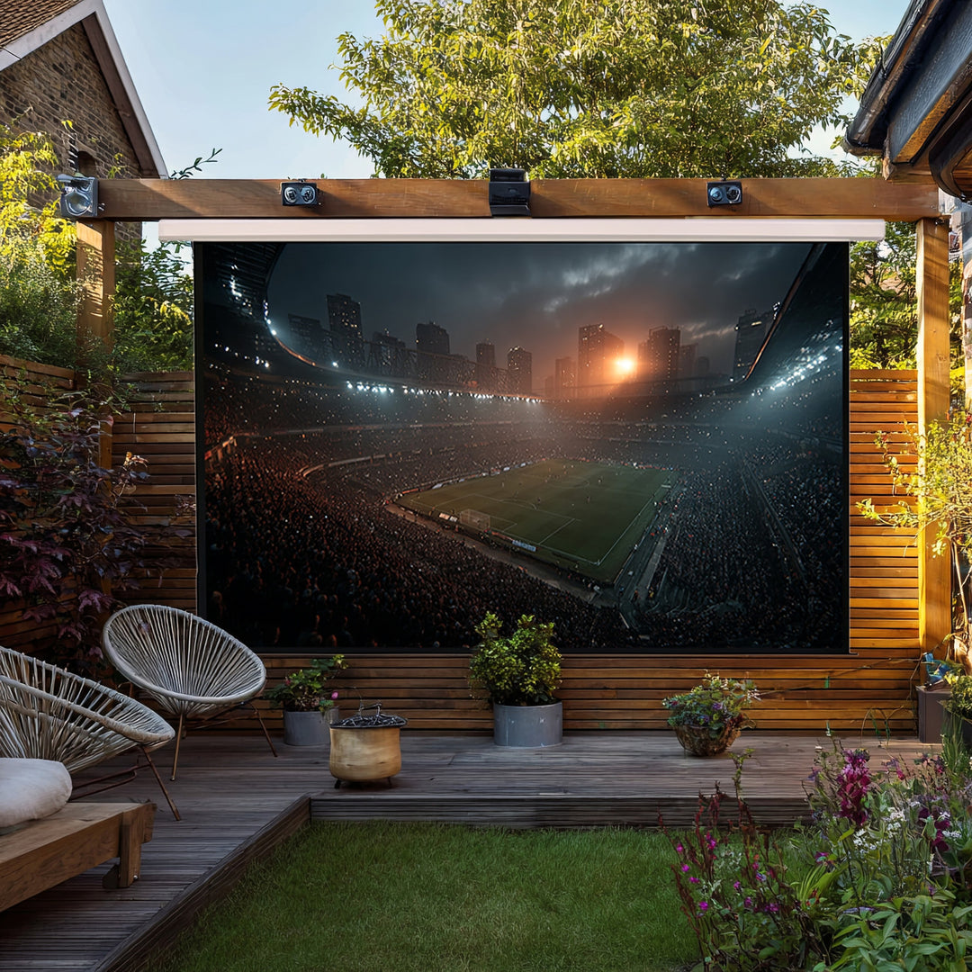 Op afstand bedienbaar elektrisch projectiescherm 135" 16:9 300x168 Maclean MC-561