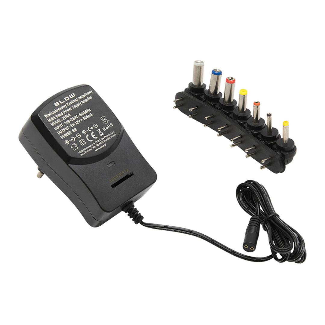 Alimentation universelle régulée 3-12V 500mA Blow ZI500 5264#