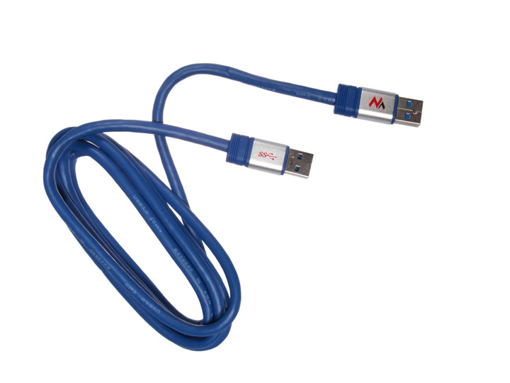 USB 3.0 AM-AM kabel 1,8m blauw afgeschermd Maclean MCTV-606