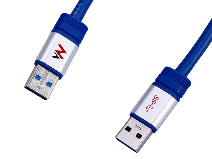 USB 3.0 AM-AM kabel 1,8m blauw afgeschermd Maclean MCTV-606