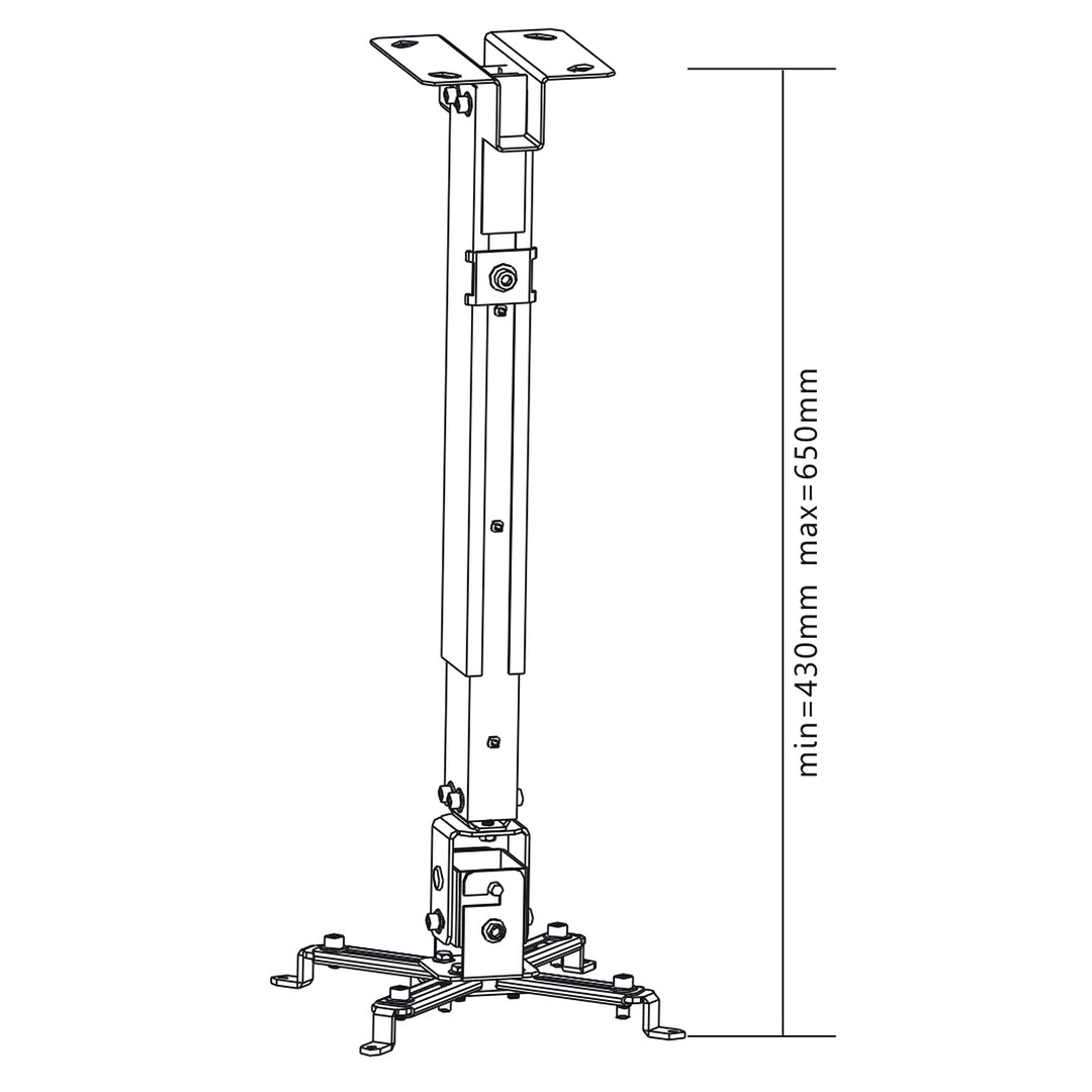 Universele plafondbeugel voor projector 43-65 cm 20kg Maclean MC-581