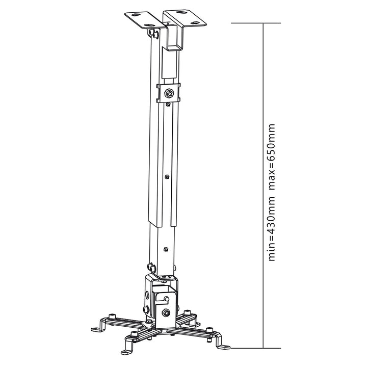 Universele plafondbeugel voor projector 43-65 cm 20kg Maclean MC-581