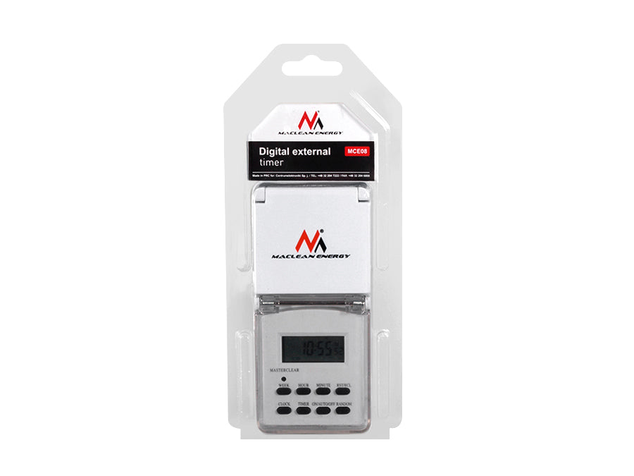 Externe digitale timer witte economie MCE08 Maclean
