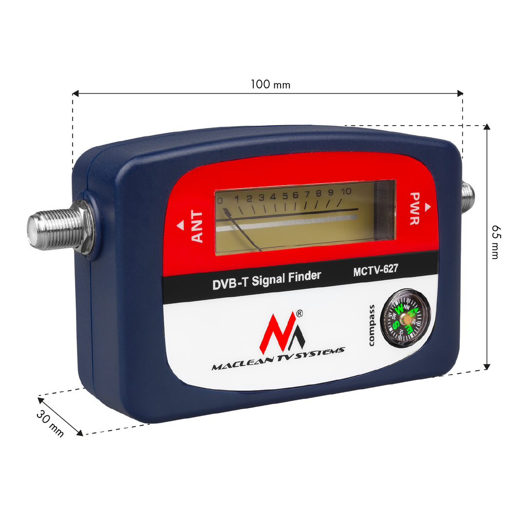 Indicateur Compteur de signal TV DVB-T Maclean MCTV-627