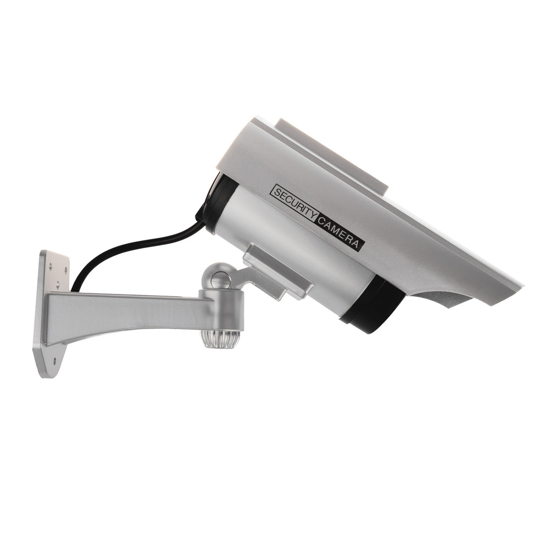 Caméras factices SOL1200 solaire clignotant diode argent
