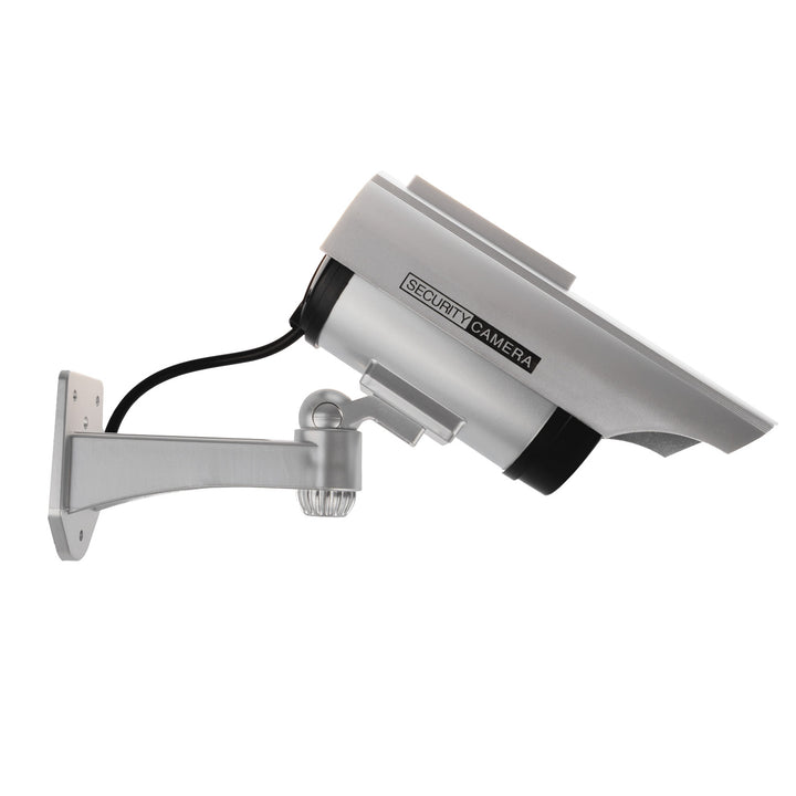 Caméras factices SOL1200 solaire clignotant diode argent