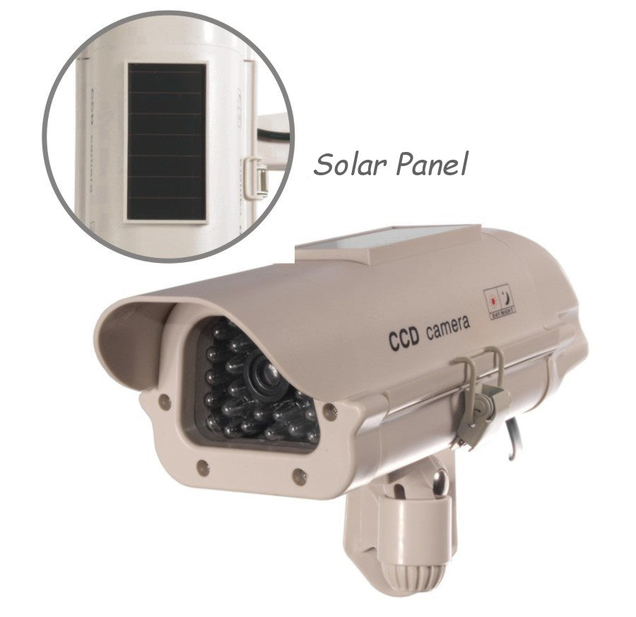 Dummycamera's SOL1500 zonne-knipperdiode Beige