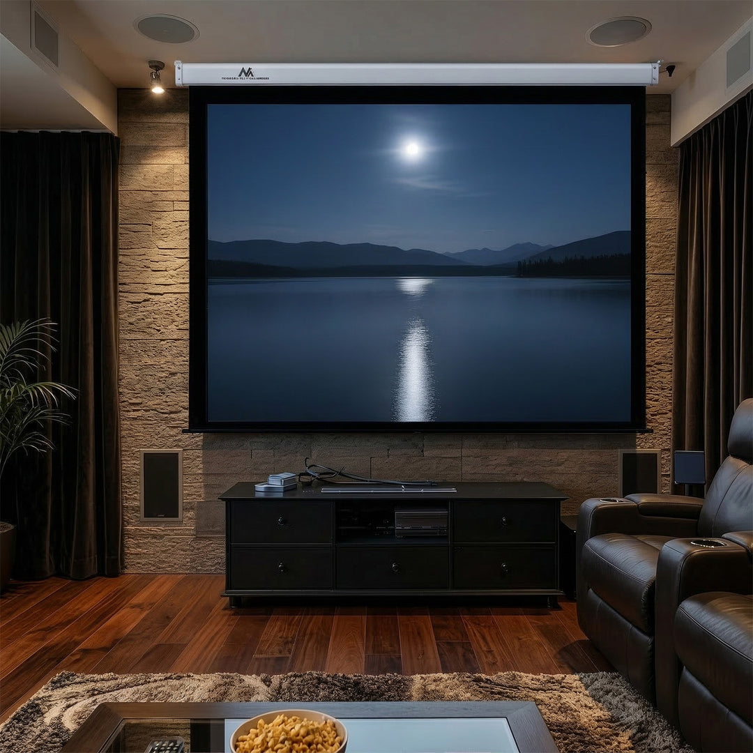 Op afstand bedienbaar elektrisch projectiescherm 100" 4:3 200x150 Maclean MC-592
