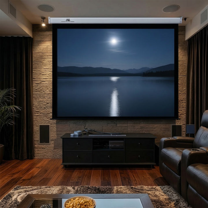Op afstand bedienbaar elektrisch projectiescherm 100" 4:3 200x150 Maclean MC-592