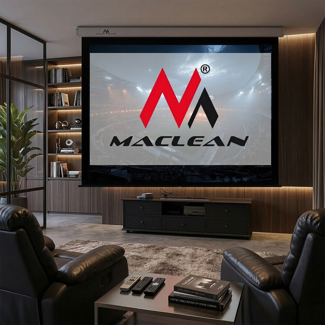 Op afstand bedienbaar elektrisch projectiescherm 100" 4:3 200x150 Maclean MC-592