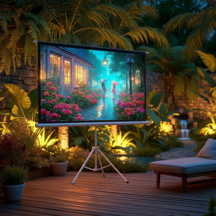 Projectiescherm op standaard 100" 4:3 200x150 Maclean MC-595