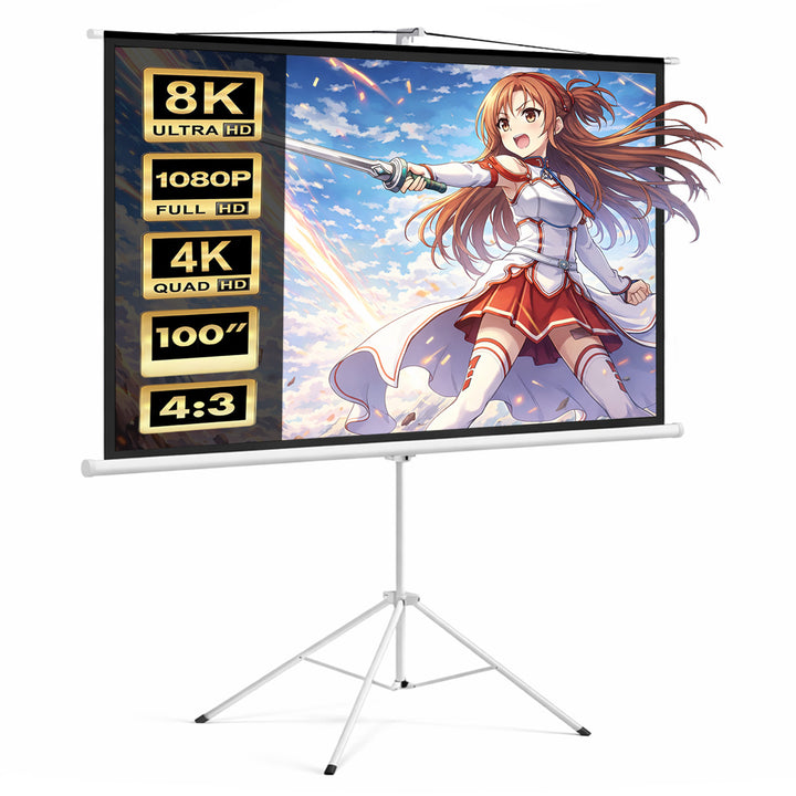 Projectiescherm op standaard 100" 4:3 200x150 Maclean MC-595