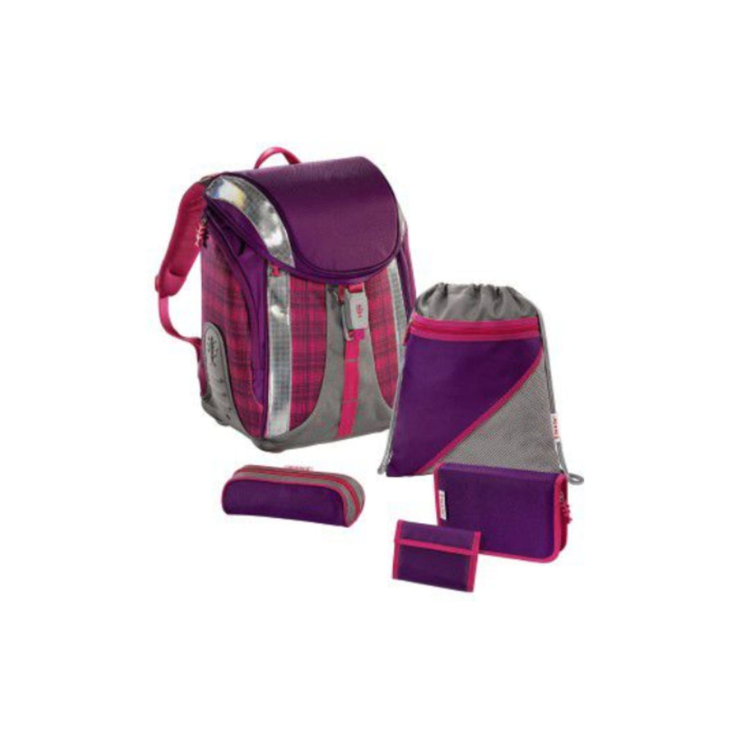 Schoolset Schooltas Etui Tas 5st Hama Dahlia Geruit