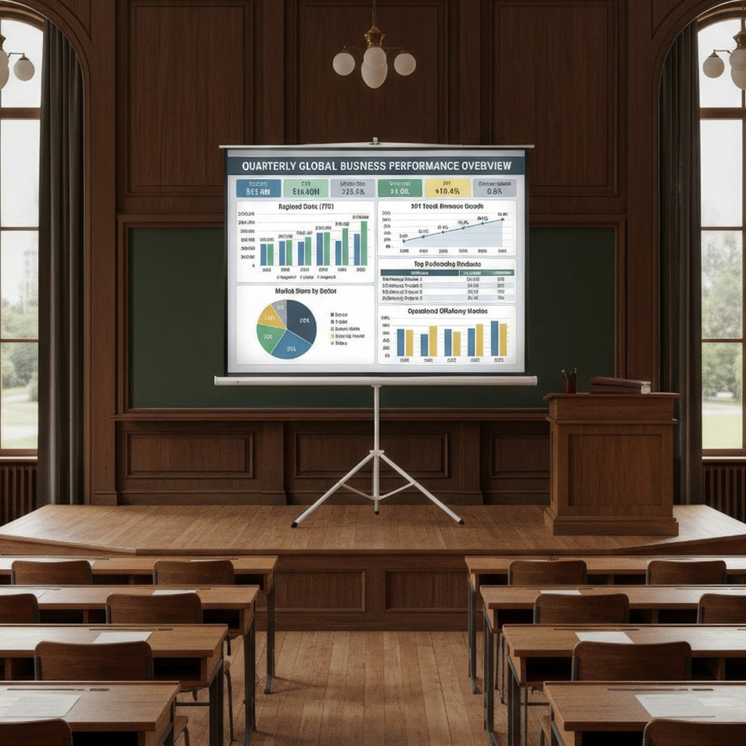 Projectiescherm op standaard 120" 4:3 240x180 Maclean MC-608