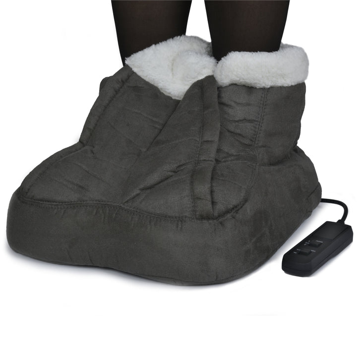 Chauffe-pieds électrique chauffant Chaussure Pieds de massage Chauffage Molleton doux