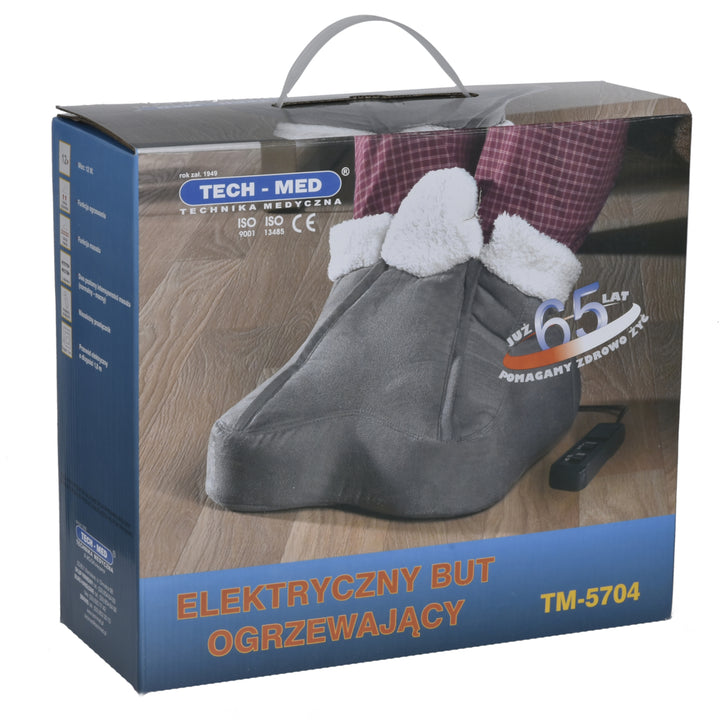 Chauffe-pieds électrique chauffant Chaussure Pieds de massage Chauffage Molleton doux