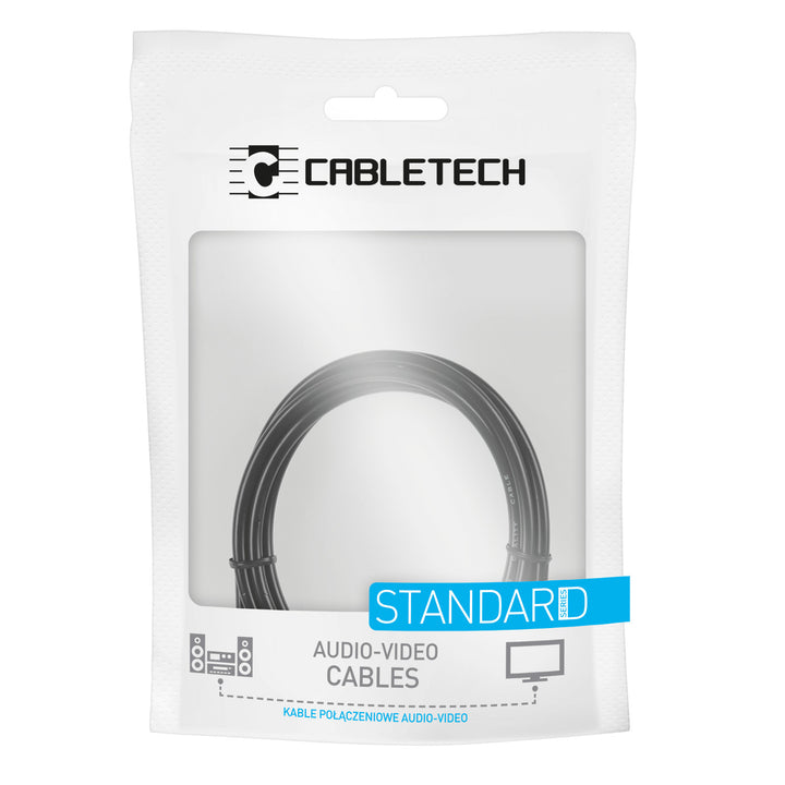Câble jack 3.5mm 2x cinch RCA 1.8m Cabletech KPO3952-1.8