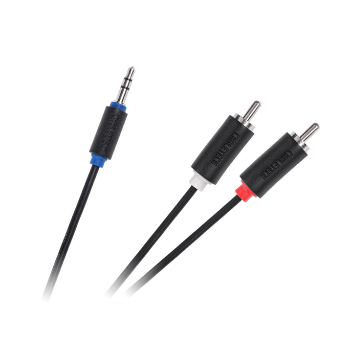 Câble jack 3.5mm 2x cinch RCA 1.8m Cabletech KPO3952-1.8