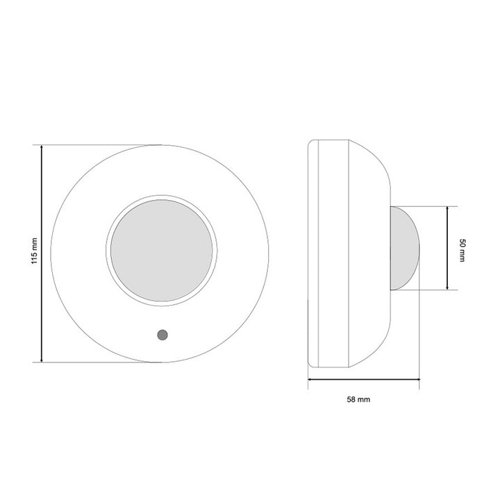 PIR-bewegingsmelder Plafondsensor Maclean Energy MCE19 1200W