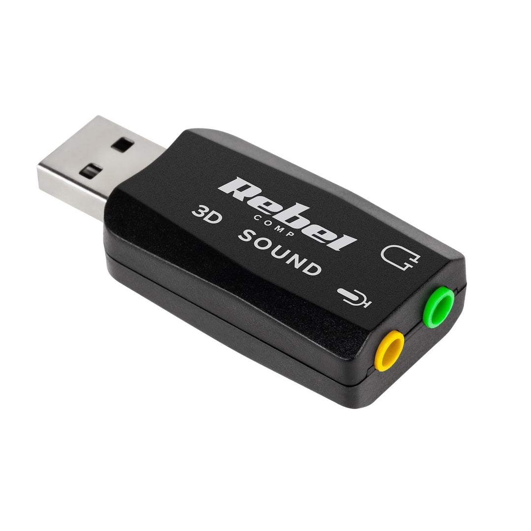 3D-geluid en virtuele 5.1-geluid Quer USB-geluidskaart