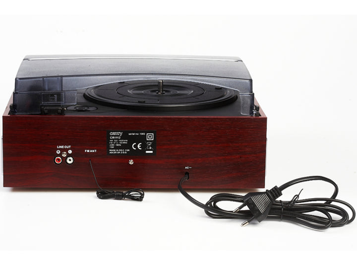 Gramophone + Radio FM CAMRY Classic Retro Style HOME AUDIO Platine vinyle 3 vitesses