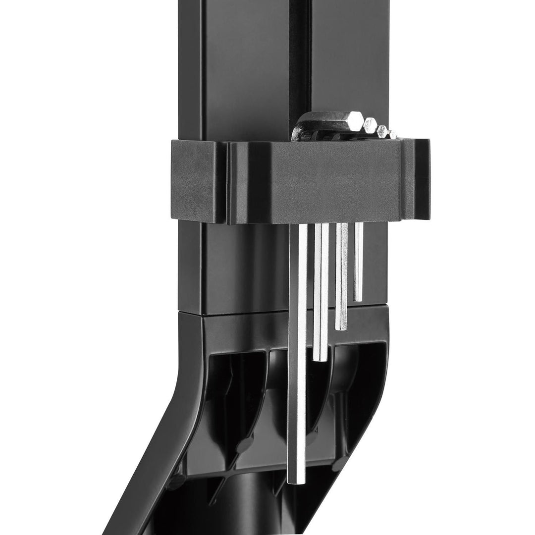 Muurbeugel voor twee monitoren en toetsenbord Maclean MC-633 gasveer, voor 17"-27" monitoren voor zittend en staand werken